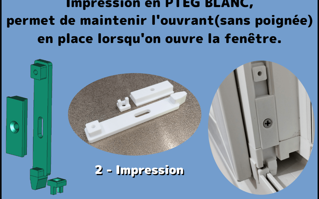 Verrou de fenêtre PVC 16mm