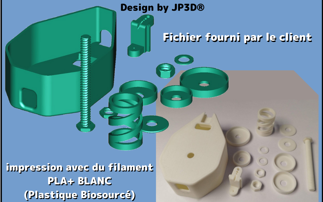 Réalisation en pla+ blanc