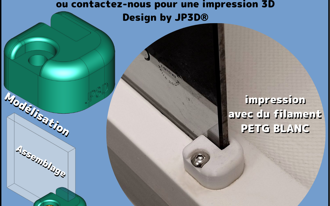 Fixation paroi de douche 6mm