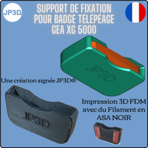 support de fixation pour badge télépéage trp 4010